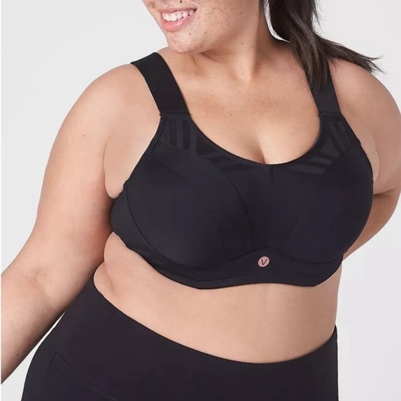 Livi Active Max Support Sports Bra Black SZ 44 DDD - Picture 1 of 7